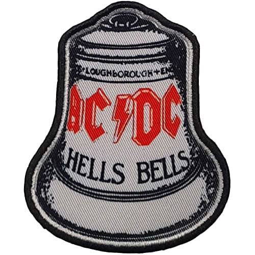 Image of AC/DC Hells Bells Standard Patch (One Size) (White/Black/Red)