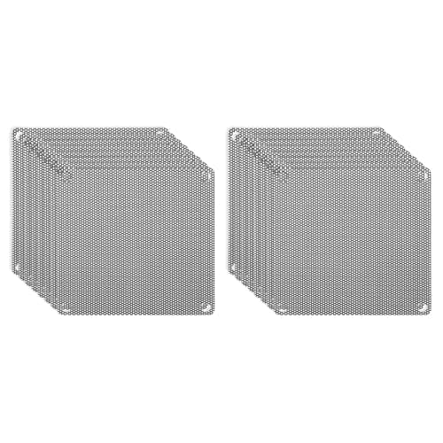 Image of PATIKIL 92mm/3.6" PC Fan Dust Mesh, 16 Pack PVC Computer Cooler Dust Filter PC Case Dust Cover Grills for Computer Cooler Fan PC Case Dustproof, Black