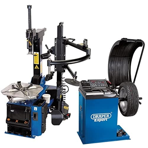 Image of Draper Tyre Changer with Assist Arm and Wheel Balancer Kit (Part no: *TC200/WB100)