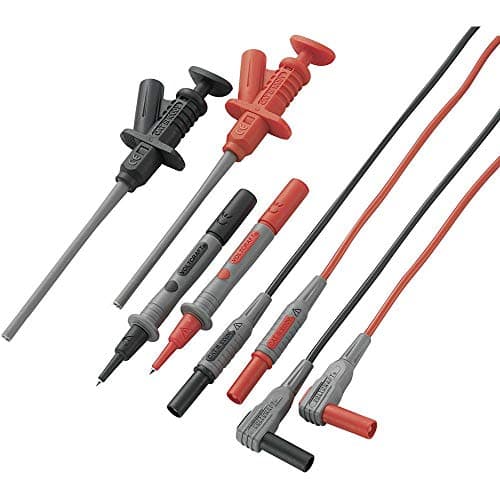 Image of VOLTCRAFT MS-6 Safety Test Lead Set 1.20 m Black Red