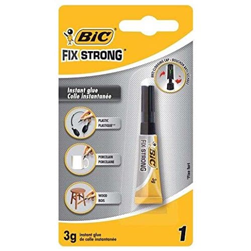 Image of Bic Instantly Fix Strong Liquid Glue 3g Pack of 6
