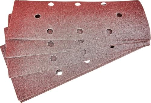 Image of Lotus P120 Grit 1/3 Sheet Sanding Sheets, 10 Pack, 93mm x 230mm, Perforated Sandpaper for Wood & Painted Surfaces, lot-V4010