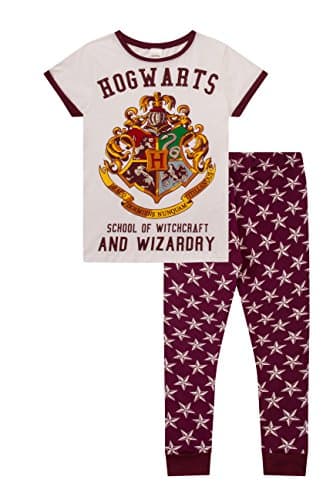 Image of Harry Potter Long Womens Hogwarts Ladies Pyjamas (16-18) White