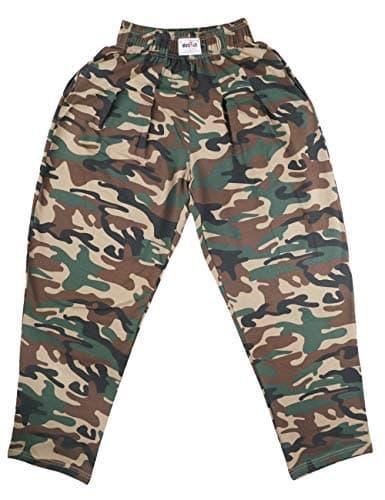 Image of Muscle Alive Mens Gym Baggy Pants for Bodybuilding Fitness Sports Trousers Cotton and Spandex Camo XXL