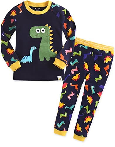 Image of Vaenait Baby Kids Toddler Long Sleeve Cotton Sleepwear Pyjamas 2pcs Set Buddy Dino 4-5T/L