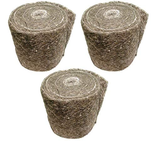 Image of Pipe Insulation Lagging Wool Felt Wrap (Pack of 3 Rolls)