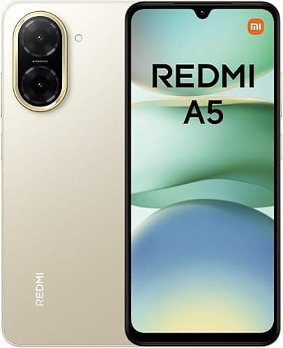 Image of Xiaomi Redmi A5 Smartphone, 4GB+128GB, Super Clear 32MP AI Camera, 5200mAh Battery, Powerful Octa-core Processor, Immersive 6.88" 120Hz Display, Sandy Gold(No Power Adapter Included)