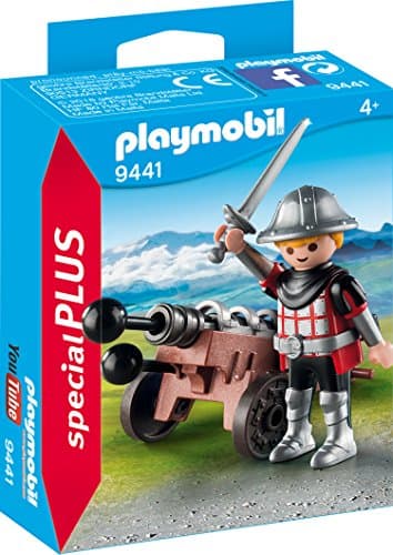 Image of Playmobil 9441 Special Plus Knight with Cannon, Fun Imaginative Role-Play, PlaySets Suitable for Children Ages 4+