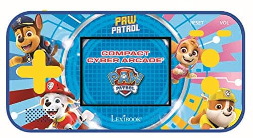 Image of Lexibook, Paw Patrol, Compact Cyber Arcade, Portable Console, 150 Games, LCD Colour Screen, Battery Operated, Blue, JL2367PA