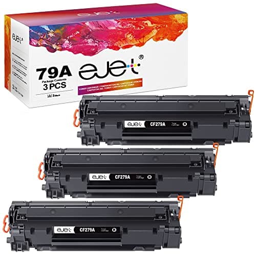 Image of ejet 79A Toner Compatible for HP CF279A Toner Cartridges for LaserJet Pro M12 M12a M12w, LaserJet Pro MFP M26 M26a M26nw Printer (Black, 3-Pack)