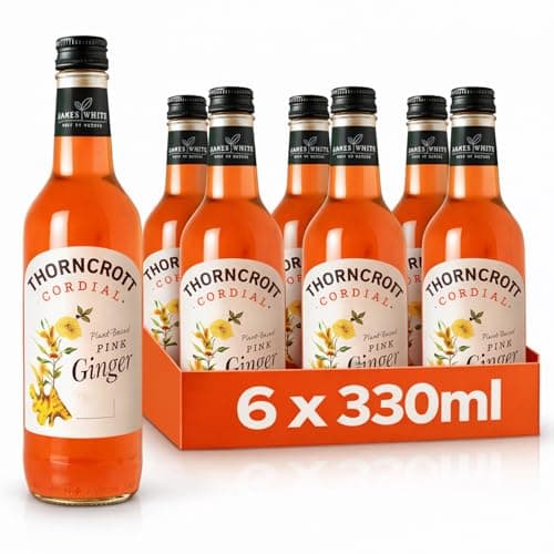 Image of James White Thorncroft Pink Ginger cordial (Pack of 6 x 330ml)