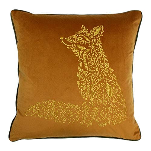 Image of furn. Forest Fauna Fox Polyester Filled Cushion, Rust, 50 x 50cm