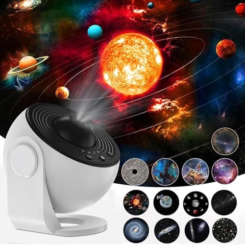 Image of 13 in 1 Planetarium Star Projector, 4K HD Realistic Galaxy Projector Night Light, Rotatable Starry Sky Galaxy Light with Timer & Zoom, Projector Lights Gift for Kids Adults Ceiling Bedroom Living Room