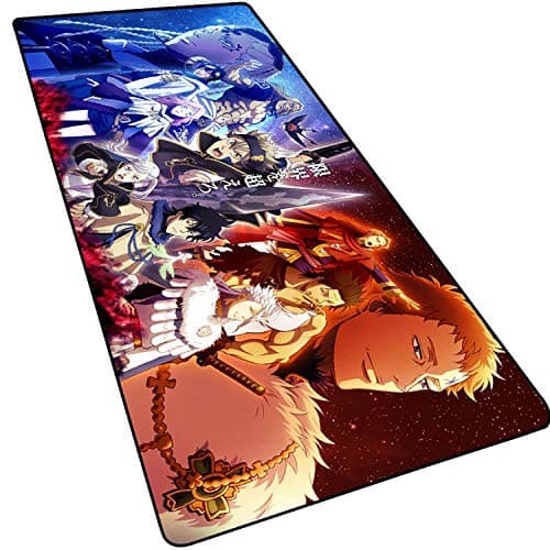 Image of Mouse Mat Black clover Speed Gaming Anime Mouse Pad | XXL Mousepad |900 x 400mm Large Size| 3mm-Thick Base | Perfect precision and speed, A