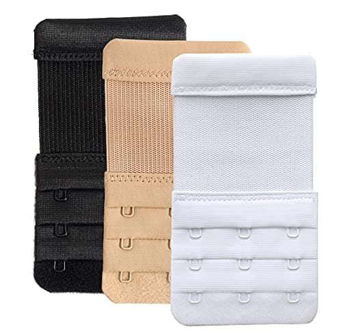 Image of YARBAR Bra Extender 3 Hook Women Bra Strap Extenders Pack of 3 Soft Comfortable