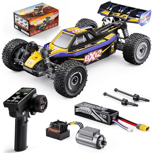Image of DIKAVEY 1:12 Brushless Fast Rc Cars for Adults Fast 42 MPH,Off Road Rc Car 4X4,Remote Control Car for Adults 4WD High Speed Racing RC Buggy with 3S 2200 mAh Truck Suitable for Gifts