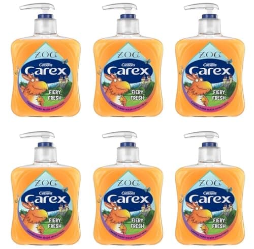 Image of Carex ZOG Fiery Fresh Antibacterial Hand Wash, Clean & Protects Hands, Bulk Buy, Pack of 6 x 250ml