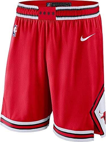 Image of NIKE Chi M Nk Swgmn Short Road 18 – NBA Men’s Trousers, Mens, AJ5593, University Red/White/White, XL