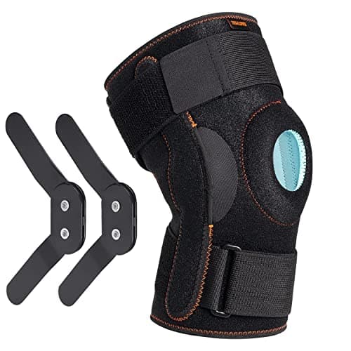 Image of Thx4COPPER Hinged Knee Support Brace-Adjustable Open Patella with Parallel Straps & Dual Side Stabilizers For Joint Pain Relief,Arthritis,Meniscus Tear,MCL, ACL, Tendonitis,Ligament Injury,Small