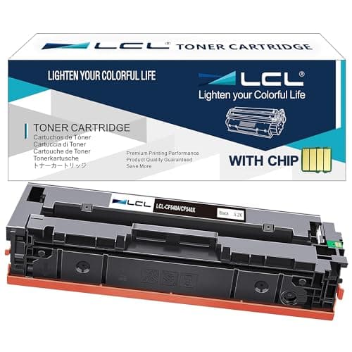 Image of LCL CF540X Toner Cartridge Replacement for HP 203A 203X CF540A CF540X Replacement for HP Color Laserjet Pro M254dw M254dn M254nw MFP M281fdw M281fdn M281cdw M280nw (1 Black)
