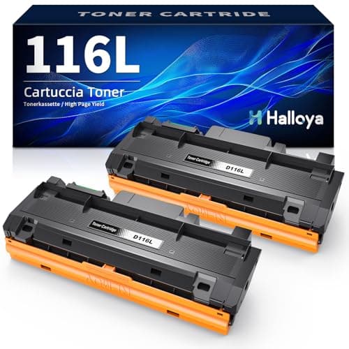 Image of Halloya MLT D116L D116S Compatible Toner Replacement for Samsung MLT D116L D116S to use with Xpress SL-M2835DW M2825ND M2825DW M2885FW M2675 M2675FN M2875FD M2625 M2626 M2676 M2825 (2BK)
