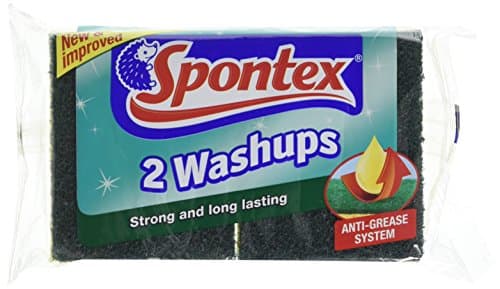 Image of Spontex Washups General Purpose Sponge Scourers 2pk