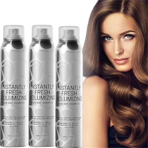 Image of Halo-vida Dry Shampoo,Instantly Fresh Volumizing 𝘿𝙧𝙮 𝙎𝙝𝙖𝙢𝙥𝙤𝙤,Invisible Dry Shampoo,Natural 𝘿𝙧𝙮 𝙎𝙝𝙖𝙢𝙥𝙤𝙤 Volumizing Spray,Travel Dry Shampoos,Non-Greasy, Natural,Refreshing (3PCS)