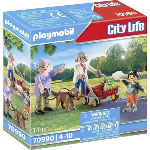 Image of Playmobil 70990 City Life Modern House Grandparents with Child, Fun Imaginative Role Play, Playset Suitable for Children Ages 4+