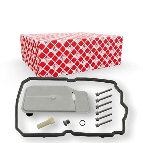 Image of febi bilstein 100250 Transmission Oil Filter Set for automatic transmission, with sump pan gasket and overflow pipe, pack of one