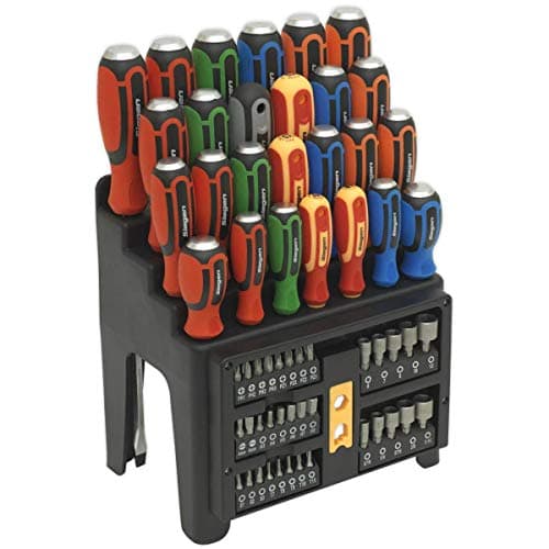 Image of Siegen S01153 61pc Hammer-Thru Screwdriver, Bit & Nut Driver Set