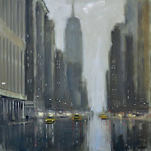 Image of Jon Barker Early Commute, 5th Avenue Canvas, Multi-Colour, 40 x 40 cm