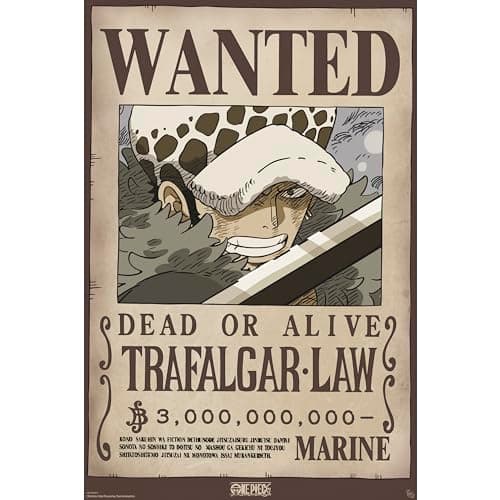 Image of GB eye - ONE PIECE Wanted Law Wano Poster (91.5 x 61 cm)