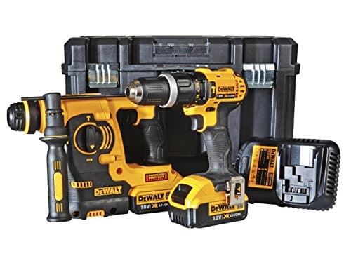 Image of DeWalt DCK206M2 Hammer Drill Set, 18 V, Yellow