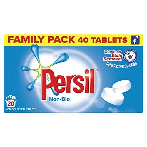 Image of Persil Original Non Bio Colour Washing And Stain Removal Tablets, Clean And Fresh Fragrance Laundry Detergent For Clothes, Large Pack (1.2 kg)