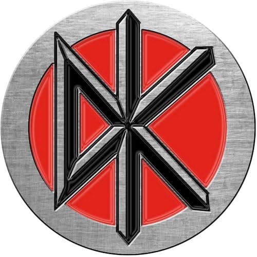 Image of Dead Kennedys Logo Badge (One Size) (Red/Black/Silver)
