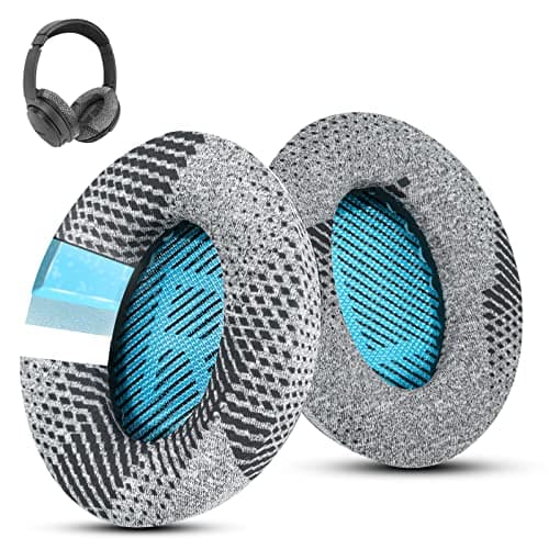 Image of Cooling-Gel QuietComfort 35 / QC 35ii Replacement Ear Pads for Bose Headphones, Compatible with Bose QC45 QC35 QC25 QC2 QC15/ Around-Ear 2/AE2 AE2i AE2w/ SoundTrue & SoundLink Series (Grey Fabric)