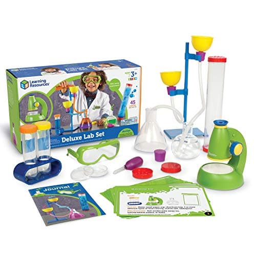 Image of Learning Resources Primary Science Deluxe Lab Set - 45 Pieces, Ages 3+ Preschool Science Kit, STEM Toys, Science Experiments for Kids, Preschool Learning Toys