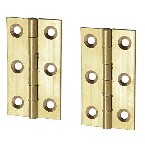 Image of Merriway BH03472 (2 Pcs) 63mm (2.1/2 inch) Solid Brass Butt Hinge - Pack of 2 Pieces