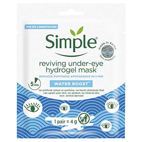 Image of Simple Water Boost Reviving Hydrogel Under Eye Mask 4x 1 pair