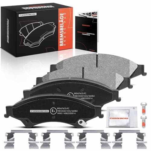 Image of Frankberg Brake Pad Set incl. 4x Pads Front Compatible with Ranger TKE 2.0 EcoBlue 4x4 2.2 TDCi 4x4 2.2 TDCi 3.2 TDCi 4x4 2011-2025 Replace# 1723538