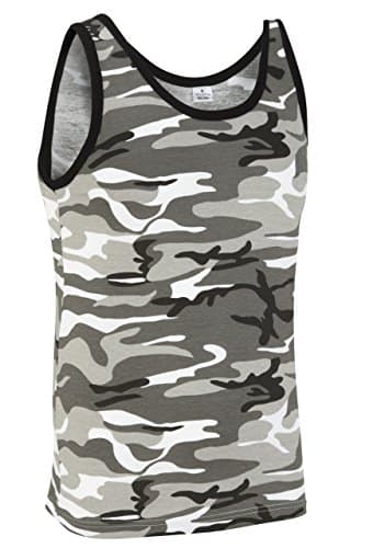 Image of Army and Outdoors Camouflage Military Vest Top - Urban Camouflage (L)
