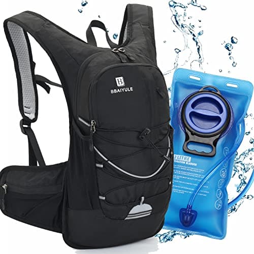 Image of BBAIYULE hydration backpack with hydration bladder 2L, BPA-free| Water backpack |cycling backpack with hydration system |running backpack ultra light 380g | biking,hiking,walking | 18L