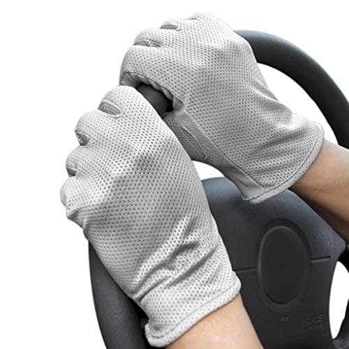 Image of JIAHG Men’s Non-slip Breathable Cycling Driving Gloves Touchscreen Gloves Summer Sun UV Protection Mesh Gloves Sunblock Adult Gloves Quick Dry Outdoor Sports Running Gloves Handswear