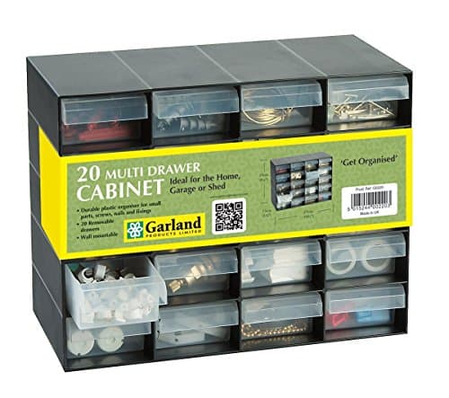 Image of 20 Multi Drawer Plastic Storage Cabinet for Home Garage or Shed