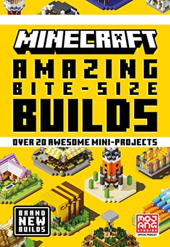 Image of Minecraft Amazing Bite Size Builds: NEW and Official for 2022 with over 20 original mini-projects to build in the game: perfect for beginners, kids, teens and adults alike!
