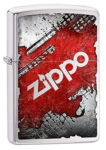 Image of ZIPPO - Zippo Design, Color Image -Brushed Chrome - Windproof Lighter, refillable, in gift box
