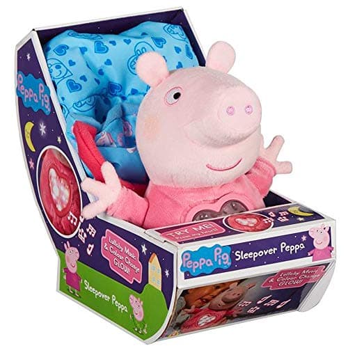 Image of SLEEPOVER PEPPA SOFT TOY BEDTIME LULLABY TOY WITH LIGHTS AND SOUNDS PRESCHOOL GIFT AGE 3, 4, 5, Pink