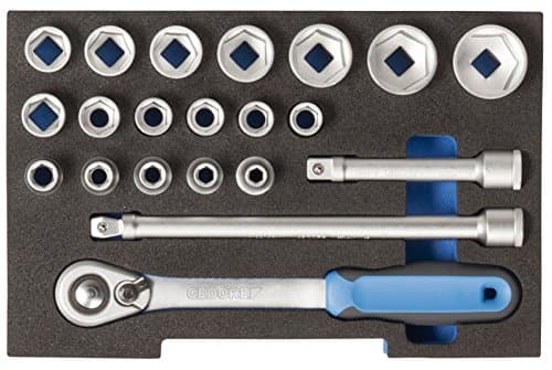 Image of Gedore Socket Set 1/2 L-Boxx 136 Module 1100 CT1 – 19 1/2 Inch