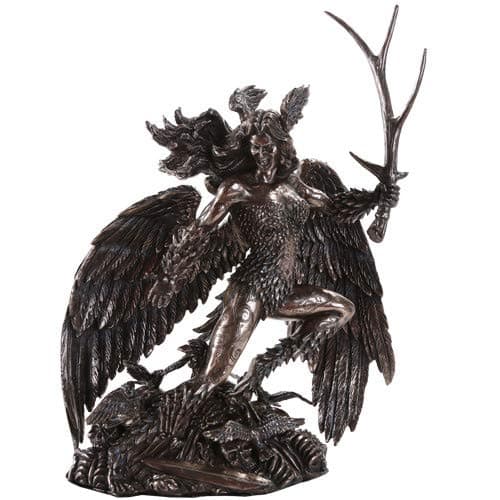 Image of Pacific Giftware Celtic Mythology Morrigan Battle Crow Goddess of Death Strife Battle and Incarnation Collectible Figurine 10.75 Inch