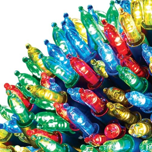 Image of The Christmas Workshop 75280 200 Multicoloured Christmas Tree Lights/Static Decorative LED Fairy Lights / 22.9m Length/Indoor & Outdoor Christmas Decorations
